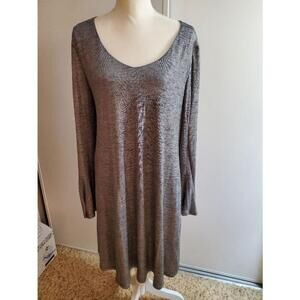 Gorgeous silky silver evening dress